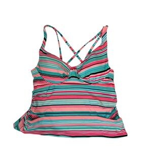 Catalina size XL Women’s Striped‎ Tankini Top